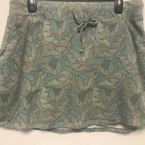 Nine West Skirt Women's Tropical Leaf Print 17" Skirt. Sz. L